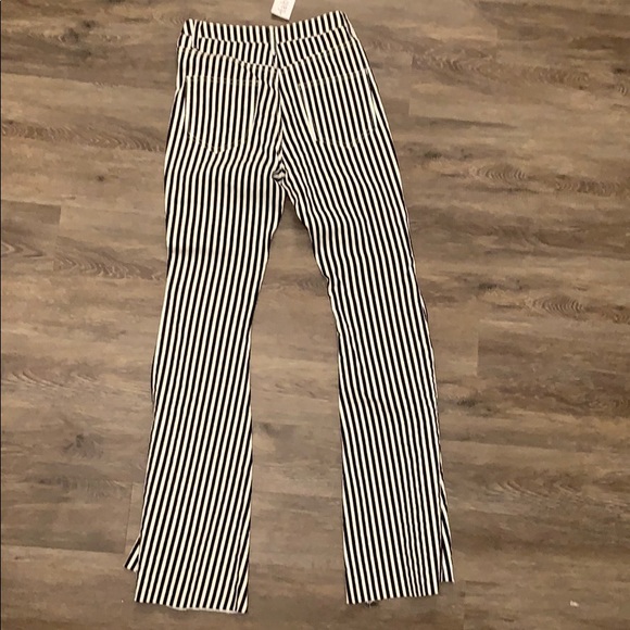 Black and white stripe flare jean - Picture 3 of 3
